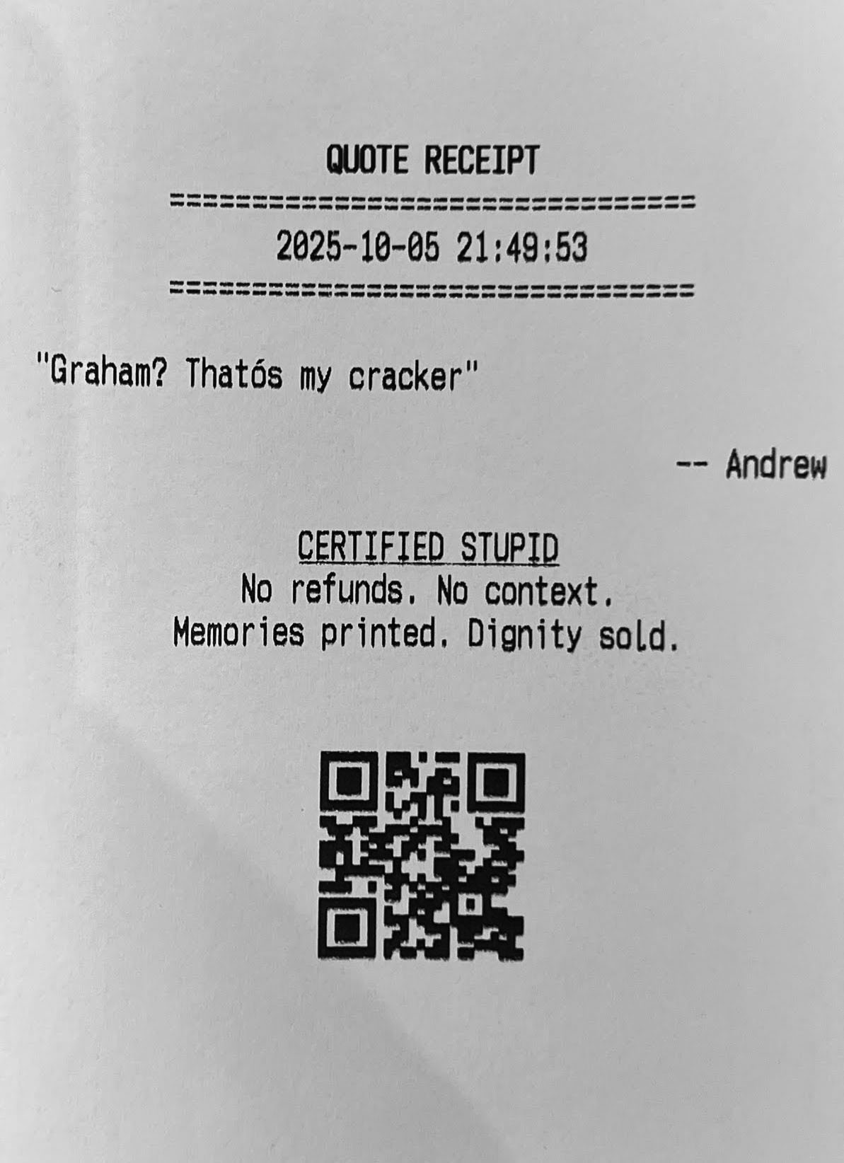 Quote Receipt 9